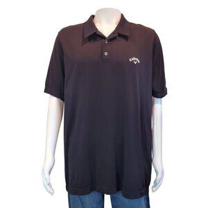 CALLAWAY Golf Polo Mens Performance in Black with logo SZ XL